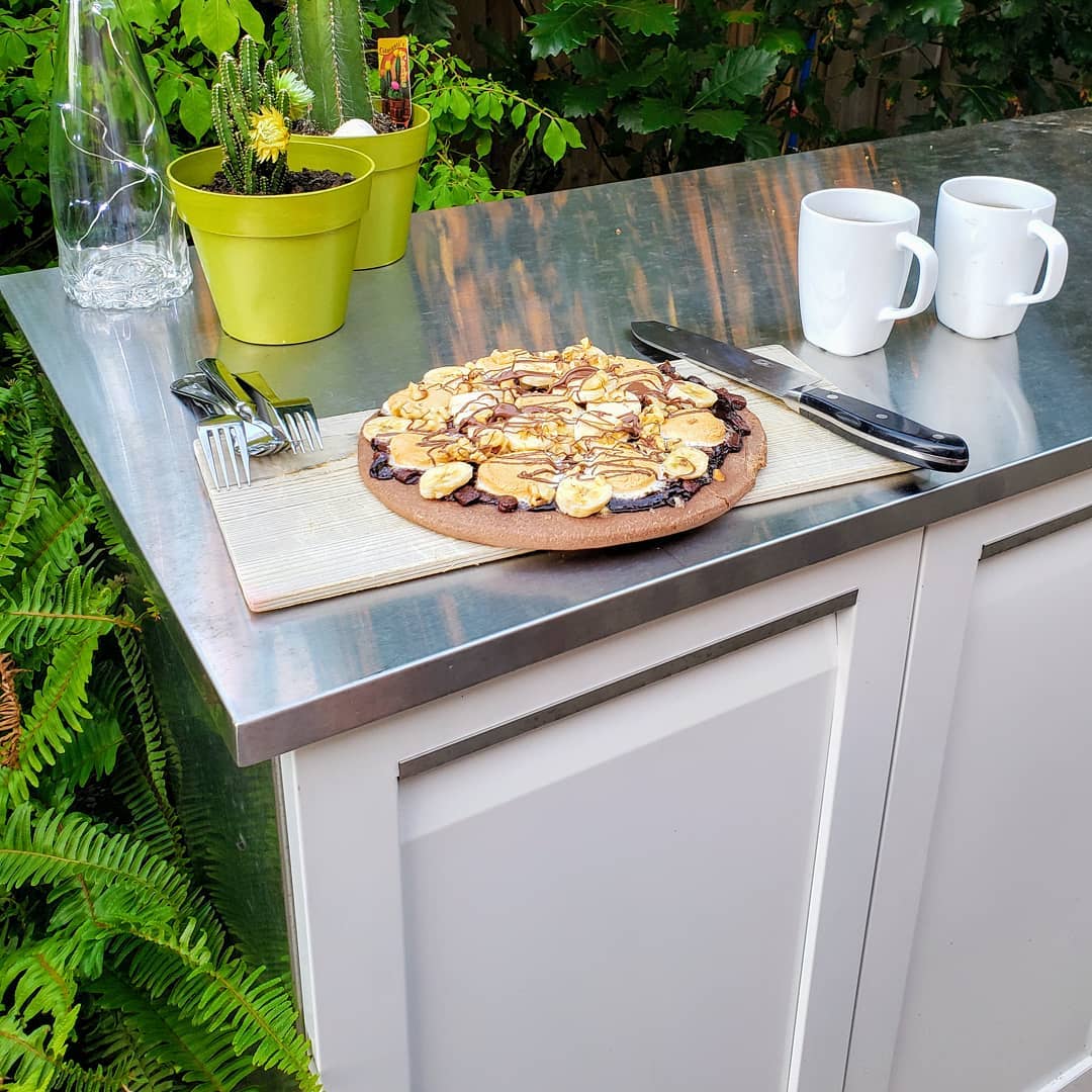 White Modular Stainless Steel Outdoor Kitchen Cabinets